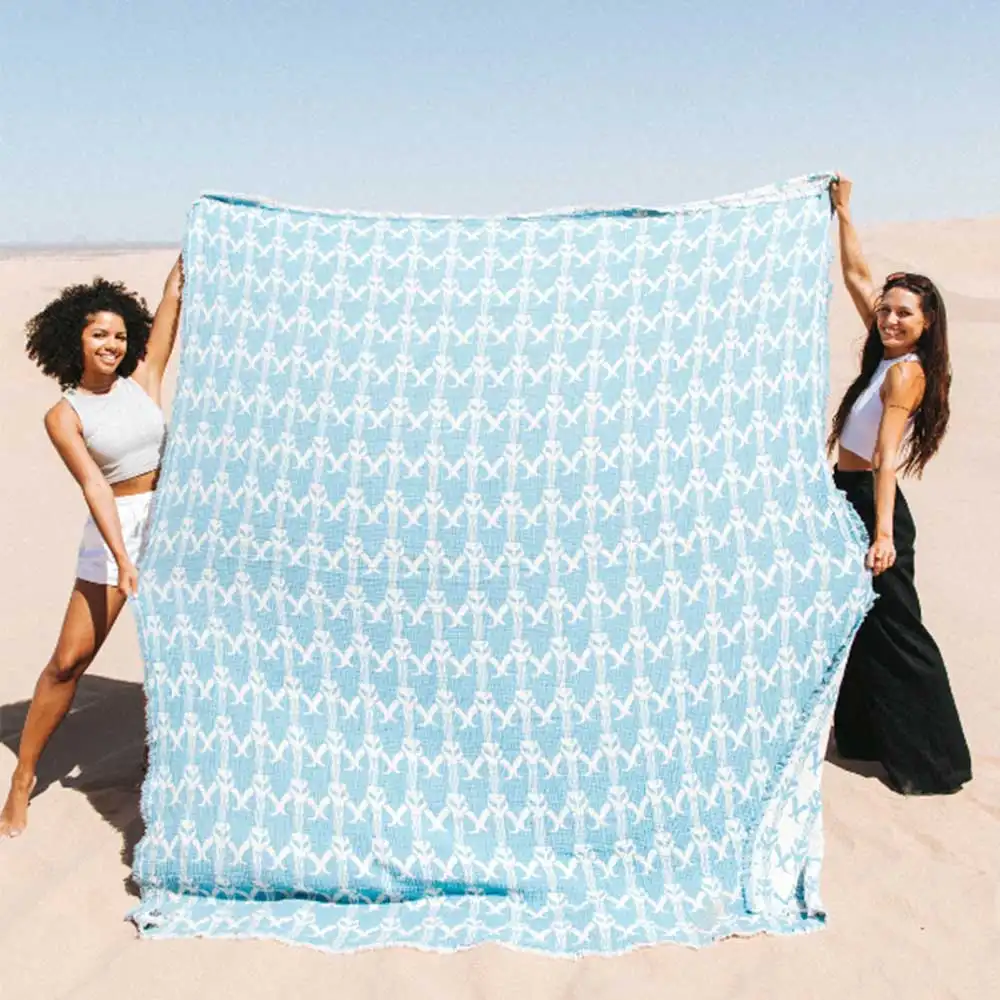 Großhandel türkische Strand tuch 100% Baumwolle 100 X180cm Strand tücher Custom Design