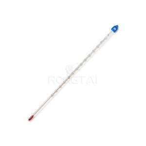 RONGTAI, лабораторный стеклянный термометр, китайские поставщики RT040, 10-200, желтый, 8 дюймов, промышленный стеклянный термометр - Product Image 4