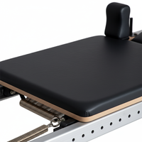 Lit de Pilates semi-haut réglable en aluminium durable pour Reformer et Cadillac, idéal pour studio de Pilates, emballage en boîte en bois, garantie 2 ans