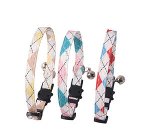 <span class=keywords><strong>Collar</strong></span> Ajustable para Mascotas con Diseño de Rombo y Corbatín con Cascabel para Gatos y Perros Pequeños, Elegante y Seguro, Accesorios para Mascotas - Product Image 6