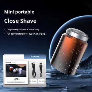 Mini afeitadora eléctrica para coche, afeitadora corporal completa, recargable por USB, pequeña afeitadora portátil tipo cañón de acero, venta al por mayor - Product Image 6