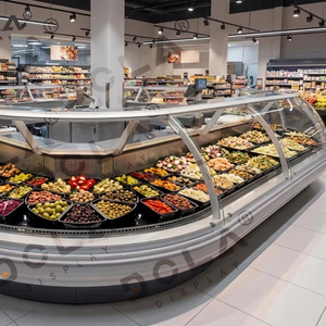 Plateau de présentation noir en ABS brillant pour charcuterie et viande, plusieurs tailles disponibles pour supermarché, <span class=keywords><strong>boucherie</strong></span>, comptoir réfrigéré - Product Image 1