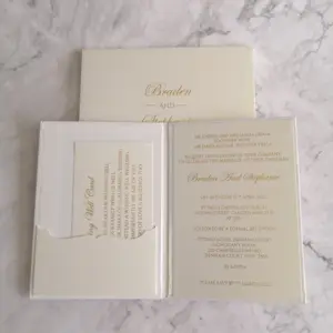 Cartão de convite carte jantar brillança nepali casamento
