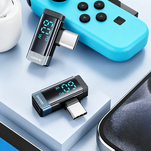 Adaptador con Pantalla Digital en Forma de L de 60W PD, Convertidor de Carga Rápida <span class=keywords><strong>USB</strong></span> <span class=keywords><strong>C</strong></span> Macho a <span class=keywords><strong>Lightning</strong></span> Hembra para iPhone y Laptop - Product Image 2