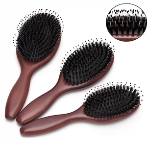 <span class=keywords><strong>Cepillo</strong></span> de <span class=keywords><strong>pelo</strong></span> de <span class=keywords><strong>cerdas</strong></span> de jabalí natural personalizado, alisador de Madera Suave, desenredante, restauración, textura brillante, <span class=keywords><strong>pelo</strong></span> <span class=keywords><strong>fino</strong></span> y <span class=keywords><strong>fino</strong></span> - Product Image 2