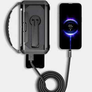 12000mAh Solar Hand-Cranked Emergency Radio, AM/FM Multi-Band Power Bank with LED Flashlight for Outdoor Survival - Product Image 3