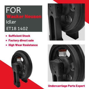 ET18 Graafmachine Onderwagen Smeedwerk <span class=keywords><strong>Idler</strong></span> Assy Wiel 50MnB Staal voor Wacker Neuson 1402 met 1 Jaar Garantie - Product Image 2