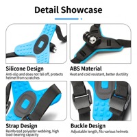 Stoßfeste 360-Grad-Drehung ABS-Material Stabile Kamerahalterung Kompatibel für Action-Kameras CE FCC Zertifiziert Helm
