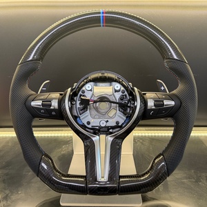 Volante Deportivo de Fibra de Carbono con Calefacción Personalizado para <span class=keywords><strong>BMW</strong></span> F10 F22 F30 F32 F36 F82 E81 E87 E90 E92 X6 X1 E84 M440i X3 F25 - Product Image 2