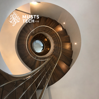 Escalier en colimaçon professionnel pour villa et loft, gain de place, fabrication sur mesure