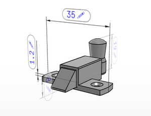 K1668 KIPPSteel Lock Grip with Return Spring Form B Bevel Down <b>Quick</b> <b>Clamping</b> Industrial Fixture Component - Product Image 4
