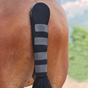 Horse Tail Protector Black And Blue Textile 40x50x60cm For Mosquito Protection And Warmth <b>Equestrian</b> Supplies - Product Image 2