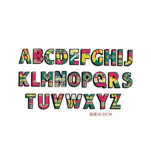 Personnalisable 26pcs Anglais Lettre Chenille Brodé Patches Sticker <span class=keywords><strong>Getzner</strong></span> Applique pour DIY Vêtements Décoration - Product Image 6