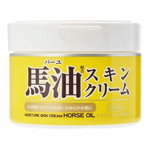 Crema Hidratante para la Piel con Aceite de Caballo Loshi Hecha en Japón, 220 g, Crema Corporal Hidratante Suave para Piel Seca y Agrietada para Mujeres, Uso Nocturno - Product Image 1