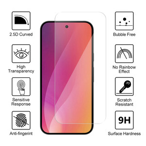 Film de protection d'écran en verre trempé 2.5D haute transparence 9H anti-rayures pour <span class=keywords><strong>Google</strong></span> Pixel 10 9 8 - Product Image 2