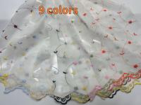 Rideau en tulle à œillets brodés, voile transparent pour salon, design en gros, prêt à poser, ignifuge, style français