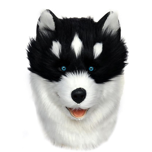 Máscara de Cabeza de <span class=keywords><strong>Husky</strong></span> para Mascotas, Máscara Realista de Animal de Cabeza Completa, Disfraz Peludo para Perros, Cosplay para Halloween, Carnaval y Fiestas - Product Image 1