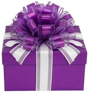 Декоративные ленты Nature-pak: подарочные банты-бабочки, банты из органзы, пластиковые банты-цветы, ленты-банты для подарков на Рождество - Product Image 2