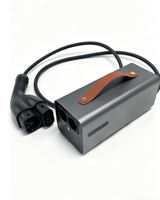 Dispositif de décharge intelligent LNLEE LCD V2L EU-CCS2 pour Tesla DC Port 7500W 32A avec moniteur en temps réel, pistolet de décharge pour véhicules électriques