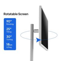Televisor Inteligente LED Szkiosk de 32 Pulgadas con Pantalla Táctil Blanca, Sistema Android HDTV, Portátil y Móvil