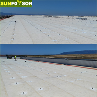 Système de montage solaire sur toit imperméable SunRack SFS-PR-01 en TPO/PVC, supports de rail en aluminium, installation solaire rapide, 60m/s