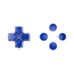 ปุ่มแอคชั่น D-pad แบบกำหนดเอง สีฟ้าสามเฉดสี ใส และดำ พร้อมสัญลักษณ์ดีไซน์ใหม่ ปุ่มหน้า D-pad สำหรับคอนโทรลเลอร์ PS5 - Product Image 4