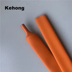 Kehong-Tubo termorretráctil impermeable 3:1, doble pared, naranja, forrado con adhesivo