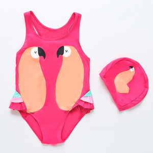Bañador floral para bebé y niña, traje de baño de una pieza con correa de volantes, servicio oem - Product Image 2