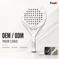 Raqueta de Pádel Personalizada de Fibra de Carbono 18K con Diseño de Logotipo para Proyectos OEM, ODM, Venta al por Mayor y de Marca