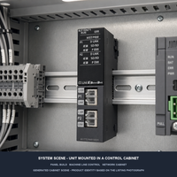 Unit Antarmuka Ethernet Mitsubishi MELSEC IQ-R RJ71PN92 CC-Link IE Control dan 2 Port Field untuk Rak PLC Bulk RJ71GP21S-SX