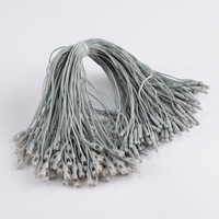 Accessoires vestimentaires personnalisés Balançoire en plastique granulaire suspendue étiquettes suspendues pour vêtements étiquette volante cordon en soie