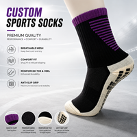 Chaussettes de sport en coton et fibre de nylon avec logo personnalisé, de haute qualité, à semelle rembourrée, pour le football