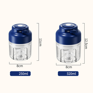 Upgraded 4/6 Blades Portable Food Grade Electric <b>Mini</b> Garlic Grinder with USB Charging - Product Image 6