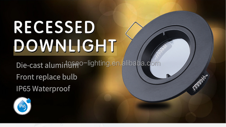 70mm Fixed Round Recessed LED Downlight Fixtures RoHS Certified