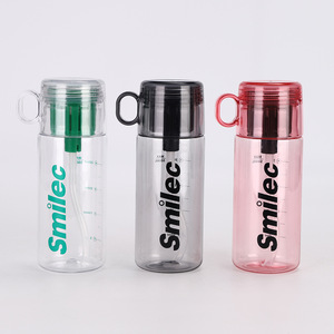 Hao Cai Plastic <b>Water</b> <b>Bottle</b> With <b>Filter</b> 500Ml Portable Outdoor Use For Kids And Students - Product Image 4