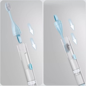 Nuevo Diseño 3 en 1, Cepillo de Dientes Portátil Ligero, Plegable, de Plástico, Kit de Viaje para Hotel con Pasta Dental Incluida, Cepillo Suave - Product Image 4
