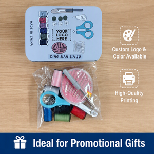 Kit de <span class=keywords><strong>couture</strong></span> portable mini, ensemble de <span class=keywords><strong>couture</strong></span> de voyage avec boîte en métal <span class=keywords><strong>pour</strong></span> réparation d'urgence à domicile, outils de bricolage, cadeau <span class=keywords><strong>pour</strong></span> débutant, vente en gros - Product Image 4