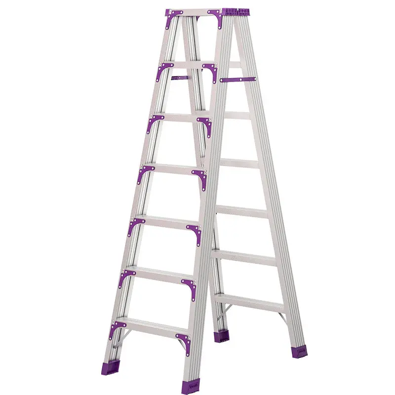 high quality folding telescopic thickened aluminum ladder for home