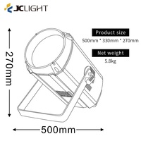 Dmx blanc chaud 300w COB Zoom Led Par Surface Light pour scène mariage film studio théâtre