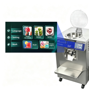 Máquina de Gelato Automática Artesanal de Acero Inoxidable, Máquina Vertical para Hacer Helados para Uso Comercial y Congelación por Lotes - Product Image 3