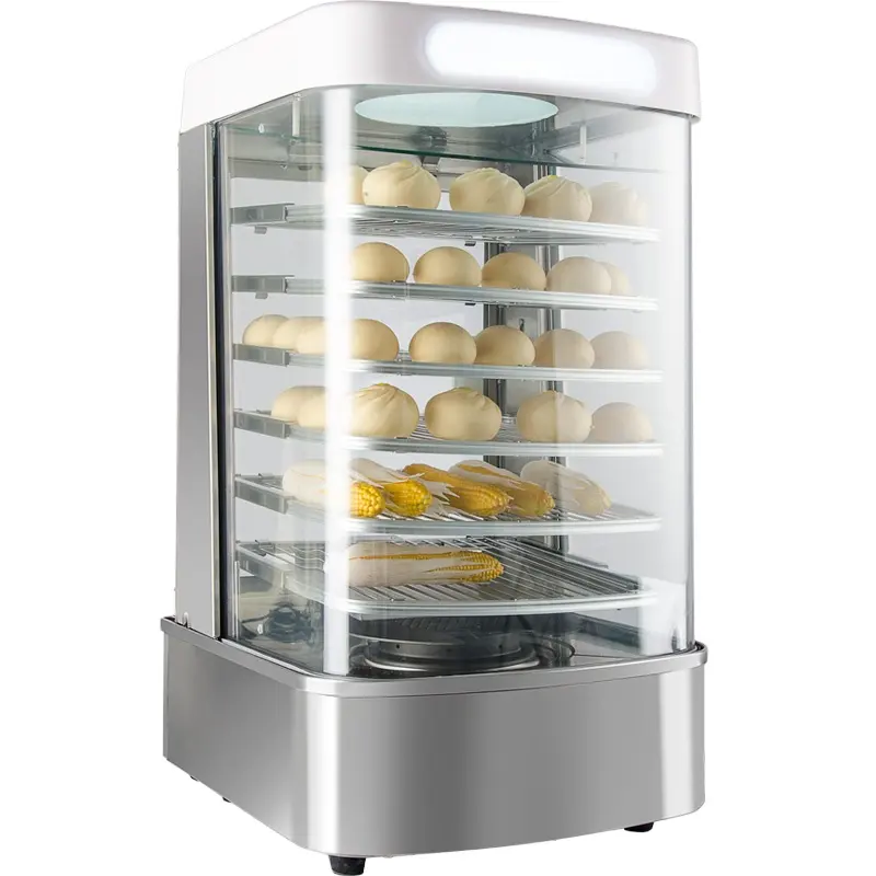 5 layers Electric Cake Bun Steamer Factory Price Steamed Bun Display Equipment For Convenience Store Electric Steamer