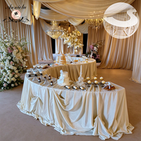 Table de dessert modulaire ANNIELU en métal creux en forme de S et ronde pour événements, banquets, buffets et fêtes