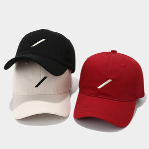 <span class=keywords><strong>Slash</strong></span> broderie couleur unie profil bas casquette de Baseball polyvalent réglable chapeaux de camionneur pour hommes et femmes conception Simple - Product Image 2