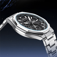 Montre Homme Lumineuse à Quartz Octogonale Mark Fairwhale, Vente en Gros Transfrontalière, Meilleure Vente, Boîtier Personnalisé, Fabrication OEM, Modèle FW-5057