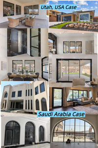 בית וילה מותאמת אישית חלון אלומיניום נוף גדול קומה חלון כפול פנורמי קומה עד התקרה זכוכית חלון מודרני - Product Image 4