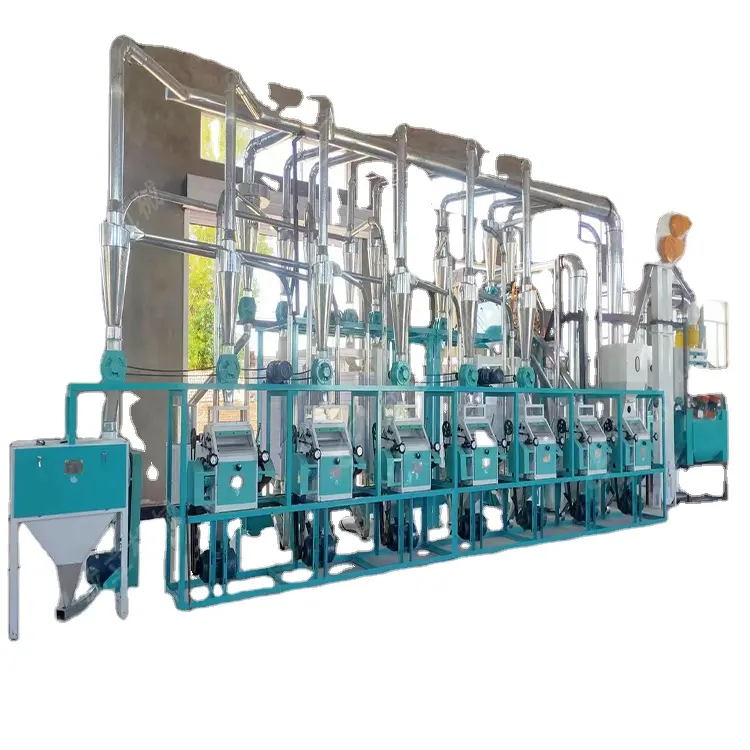 500-600 kg/h fresatrice automatica per farina di frumento fresatrice per grano macchina per l'imballaggio della farina rettificatrice per grano
