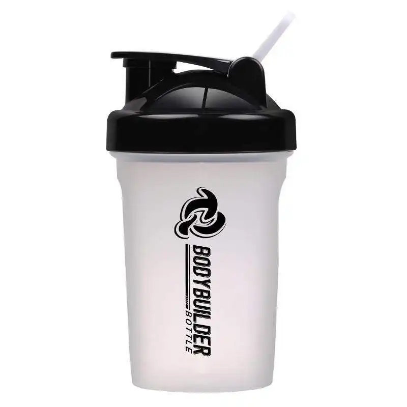 FX Factory Bouteille d'eau en plastique sans BPA de 400ml avec mix Ball Shaker de protéines GYM Bouteille de sport avec impression de logo personnalisé