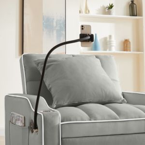 Db Convertible <b>Sleeper</b> <b>Chair</b> Sofa Bed 3 In 1 Adjustable Pull Out Design With Pockets Modern Faux Leather Home Furniture - Product Image 6