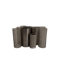 Panier filtrant en treillis métallique en acier inoxydable OEM 304 316 316L, cylindre à trous ronds, résistant à la corrosion, haute résistance à la compression