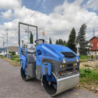 Meilleure vente, nouvelles machines routières 1500kg 1.5 tonnes, compacteur de sol à rouleaux vibrants hydrauliques